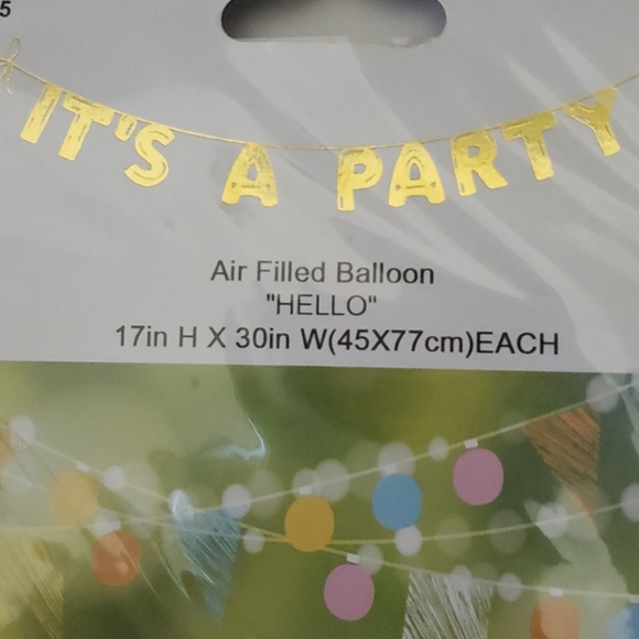 🆕️  Silver "Hello" Foil Balloon Letters - Picture 3 of 5